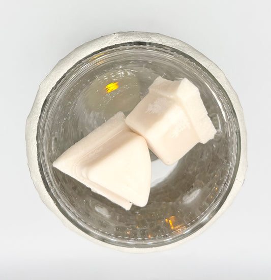 Silver Crackle Glass Pillar Tealight Warmer