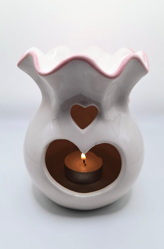 Pink Bow Tea Light Warmer