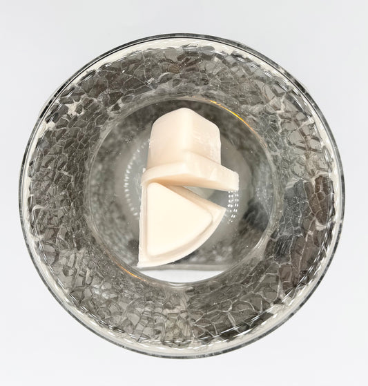 Gunmetal Crackle Glass Tealight Warmer