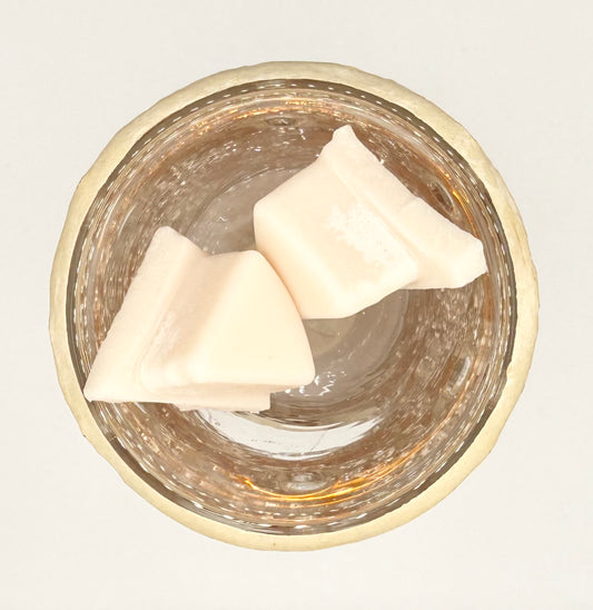 Gold Crackle Glass Pillar Tealight Warmer