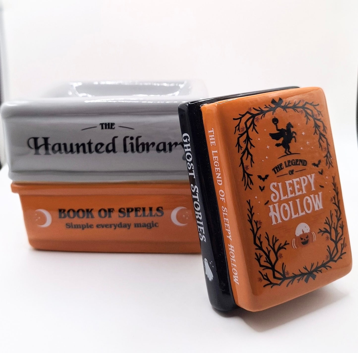 Haunted Library Book Tea Light Warmer