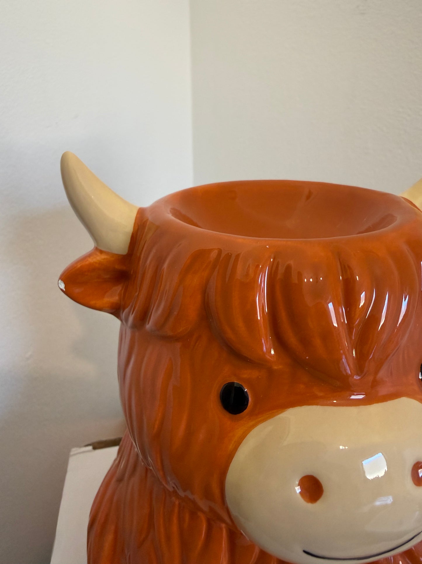 Highland Cow Tea Light Warmer - Chipped See Listing