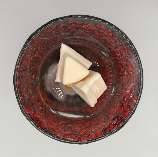 Red Crackle Glass Tealight Warmer