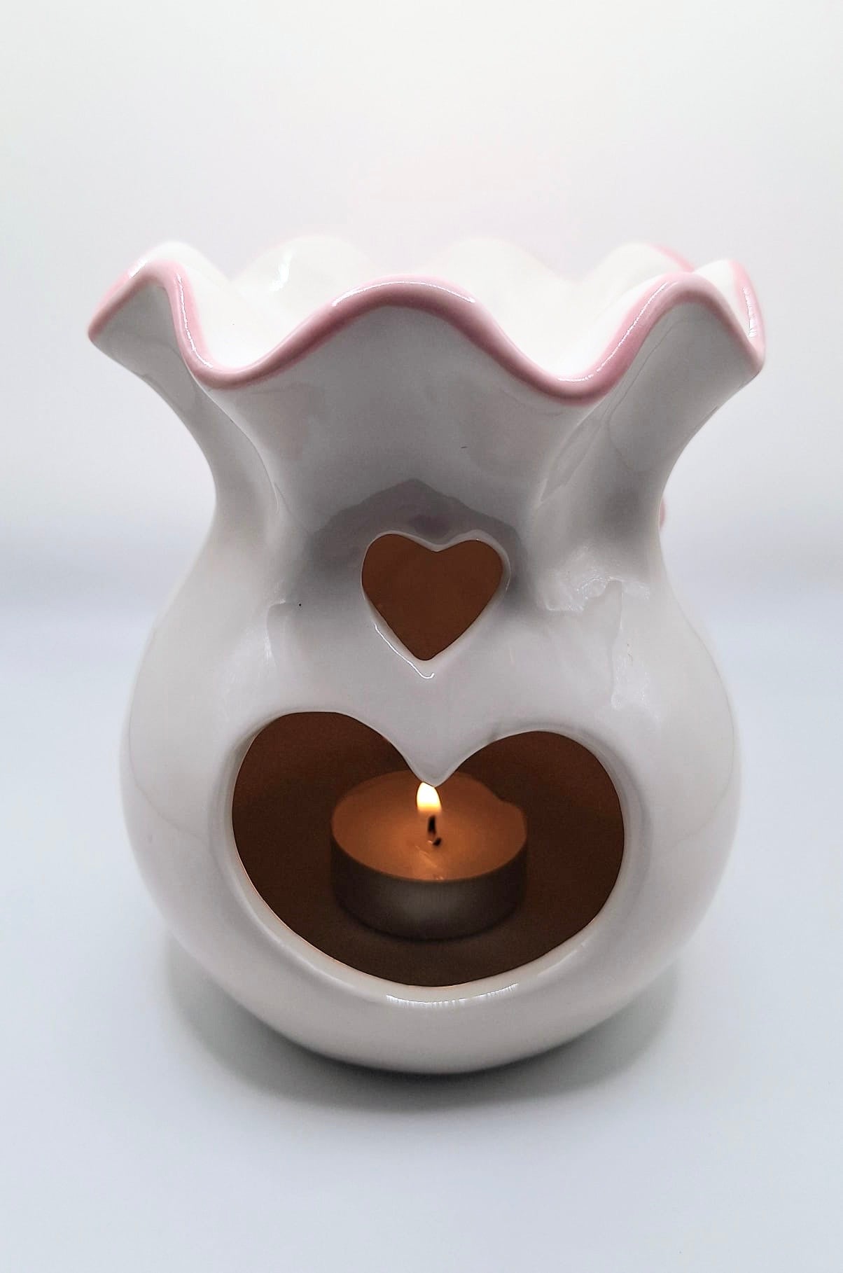 Pink Bow Tea Light Warmer