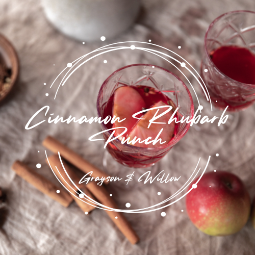 Cinnamon Rhubarb Punch