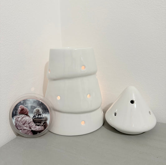 White Christmas Tree Warmer