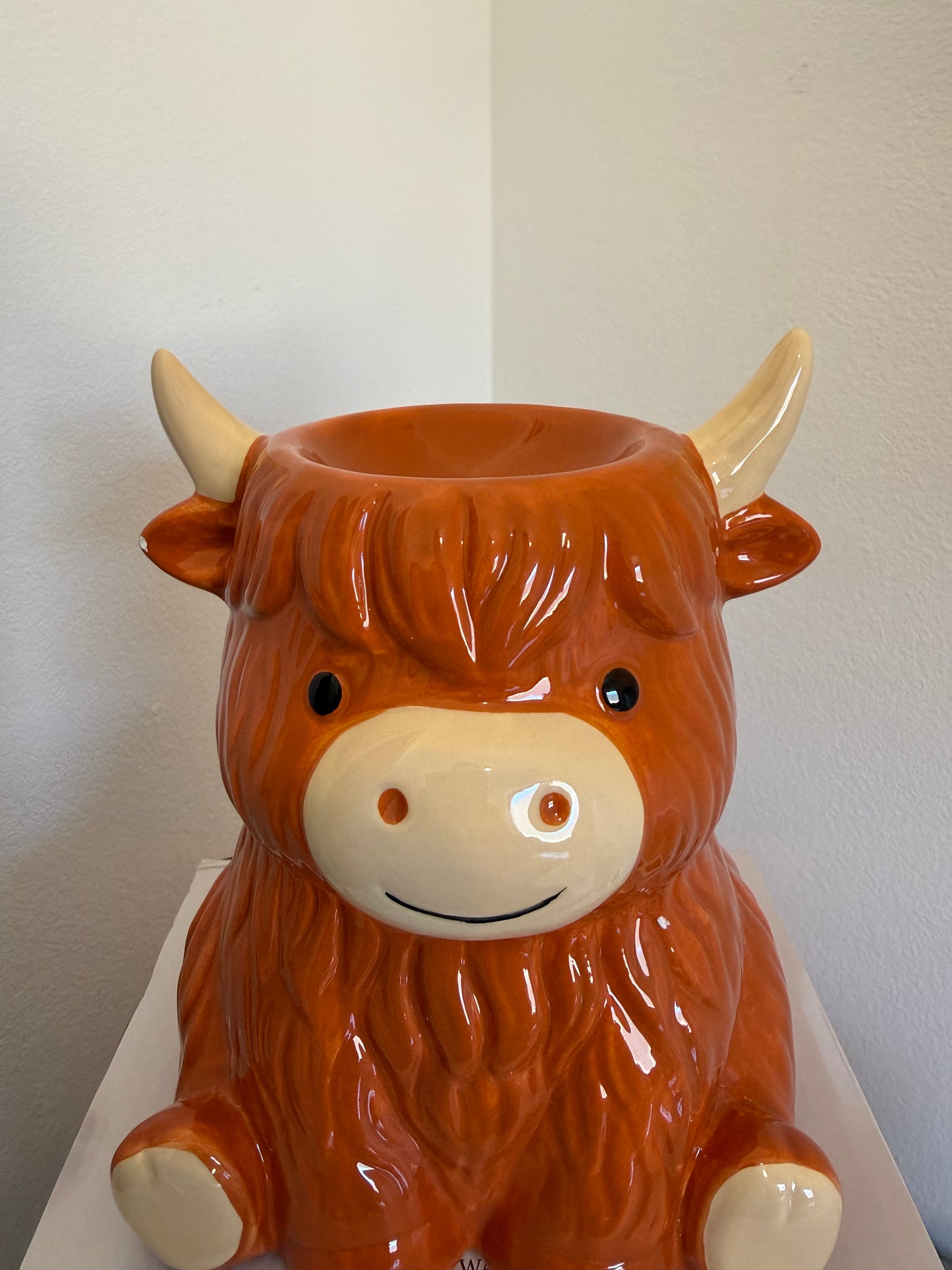 Highland Cow Tea Light Warmer - Chipped See Listing