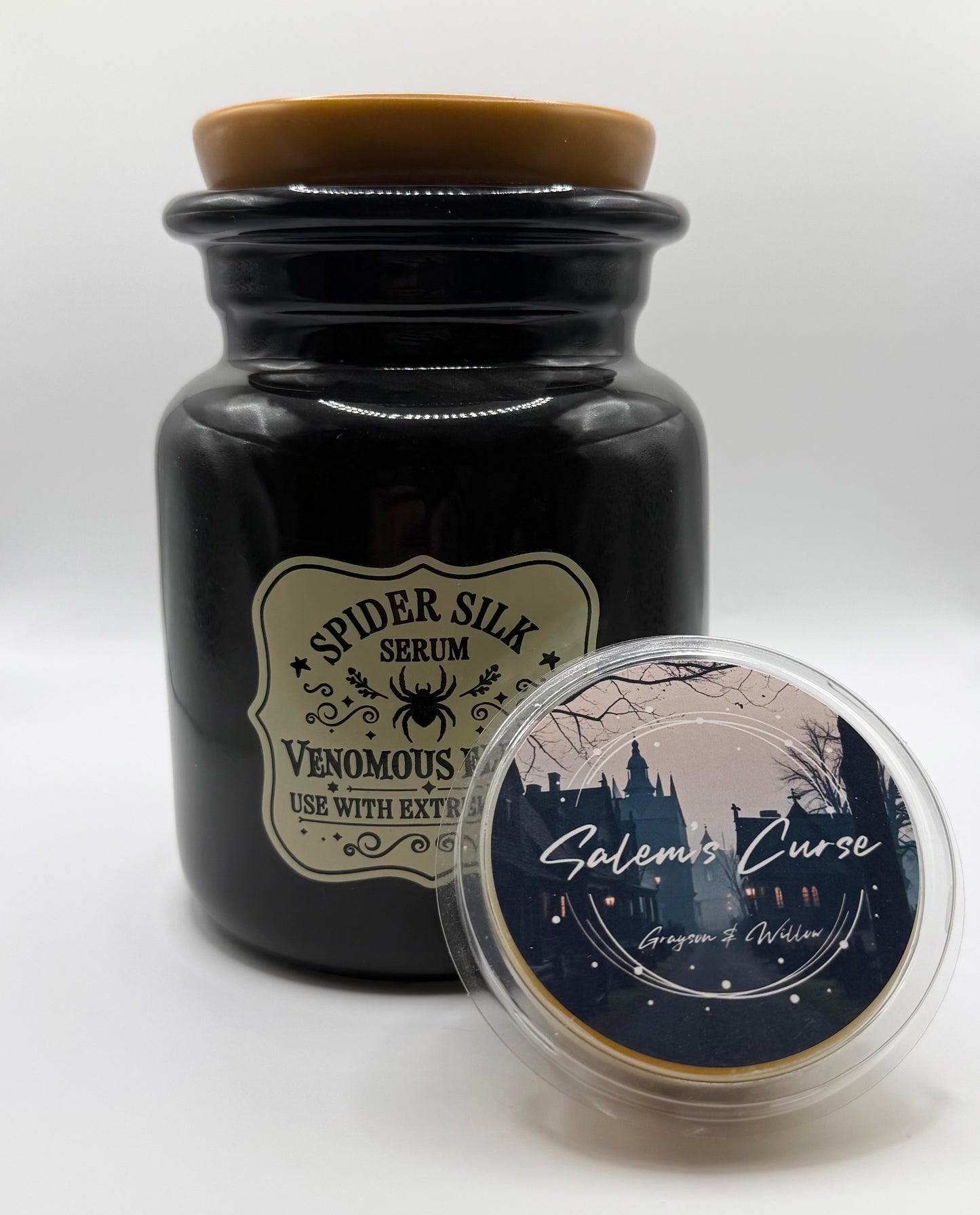 Spider Silk Serum Potion Bottle Tea Light Warmer