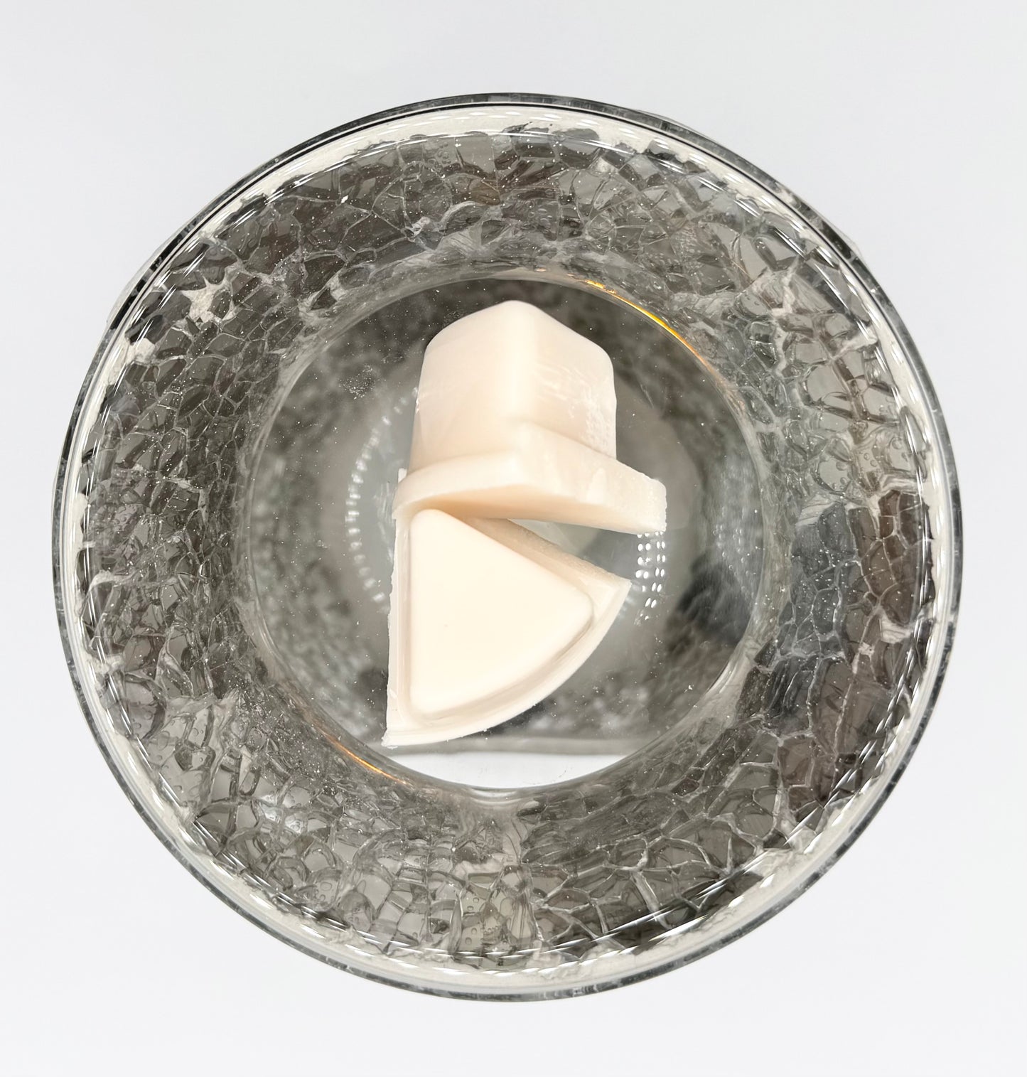 Gunmetal Crackle Glass Tealight Warmer