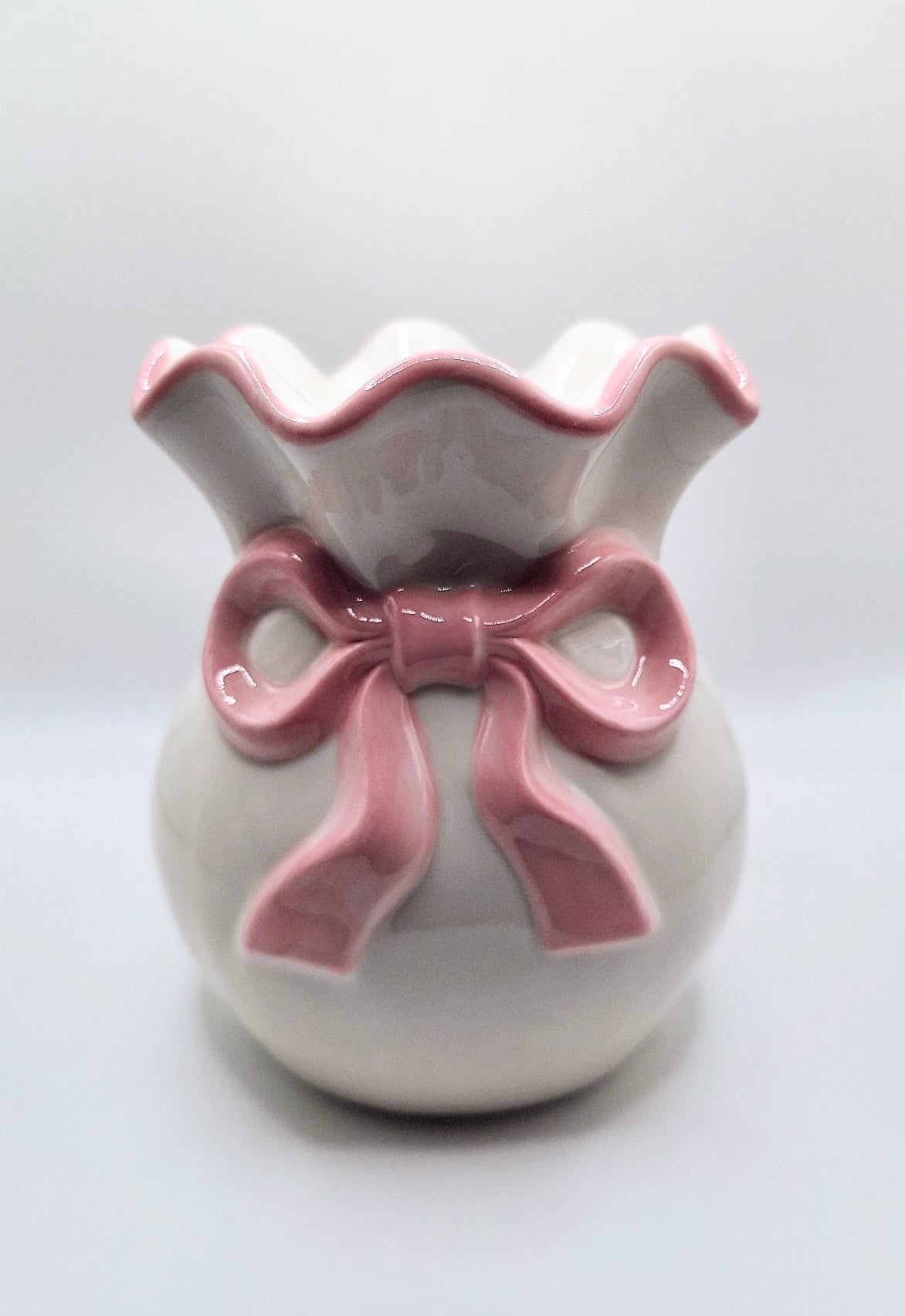 Pink Bow Tea Light Warmer