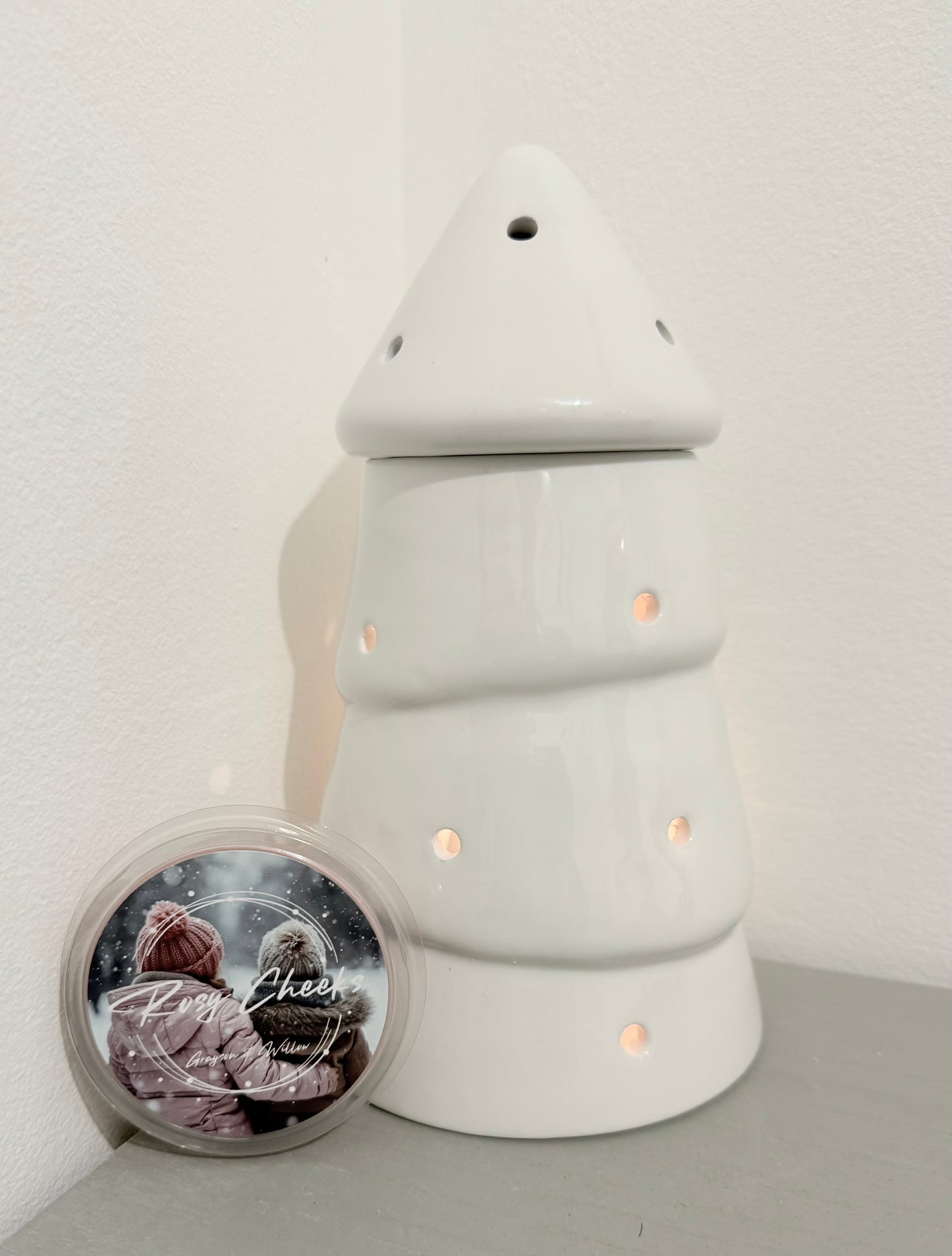 White Christmas Tree Warmer