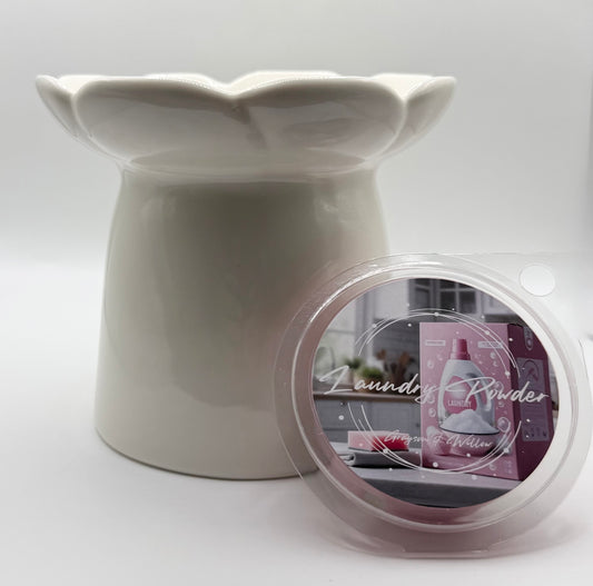White Peony Tea Light Warmer