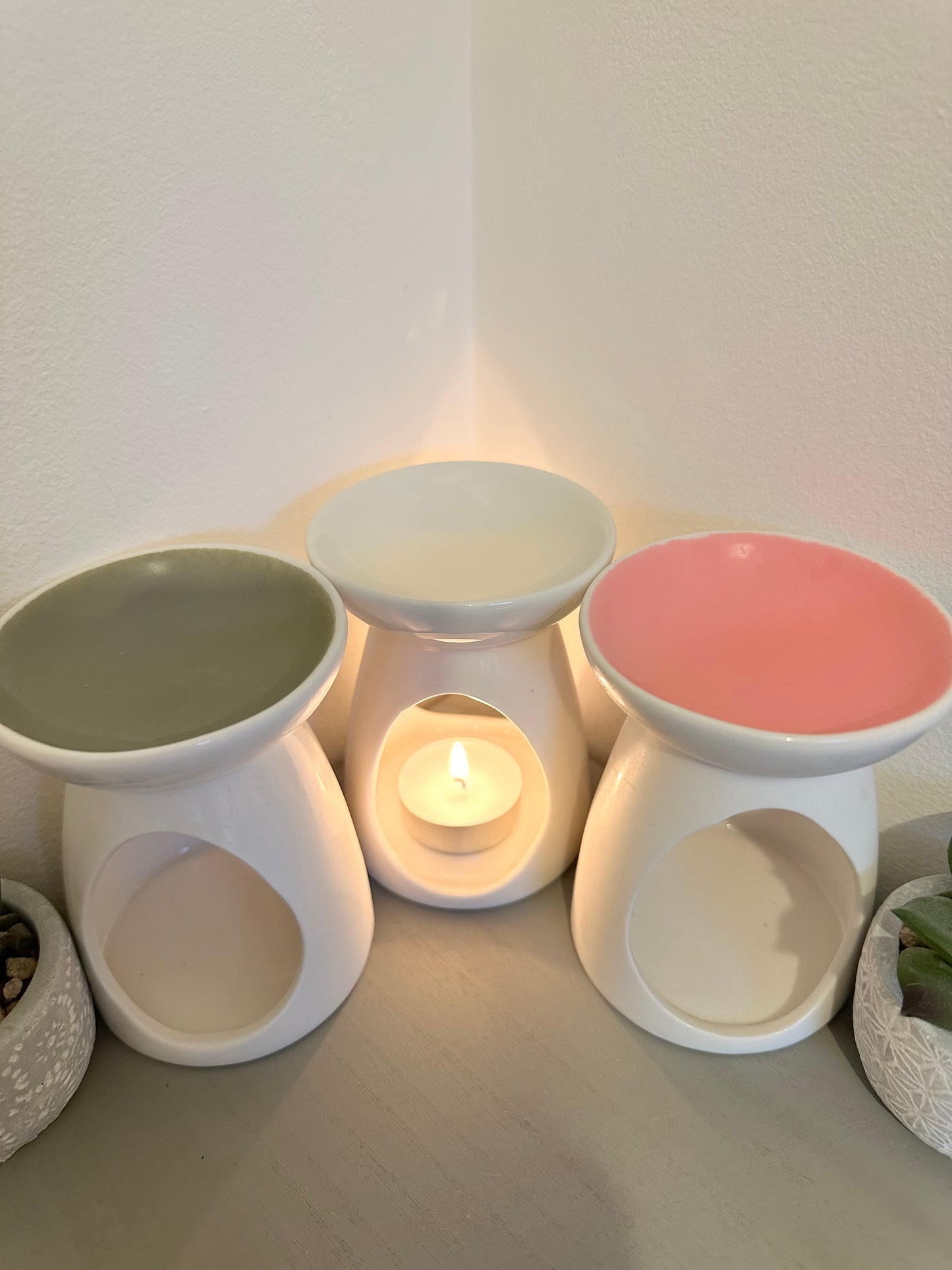 Simple Ceramic Warmer (Pink)