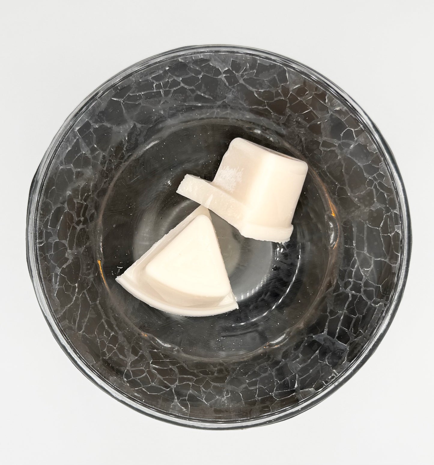 Black Crackle Glass Tealight Warmer