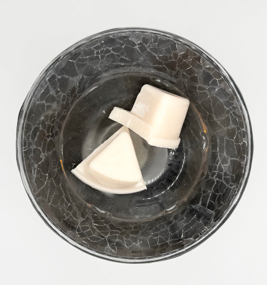 Black Crackle Glass Tealight Warmer